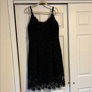 City Chic So Fancy Dress - Black - NWT - size 16 - black lace midi dress